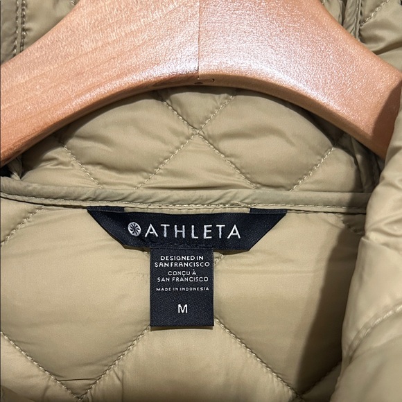 Athleta Quilted Puffer Jacket - Khaki - Picture 2 of 6